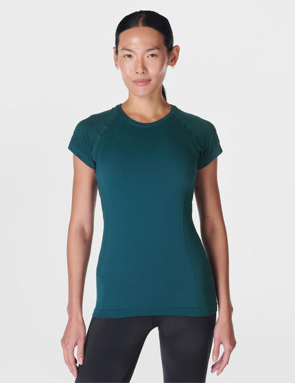 Sweaty Betty Athlete Seamless Gym T-Shirt - Deep Greenimages1- The Sports Edit