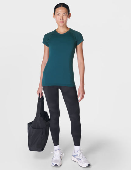 Sweaty Betty Athlete Seamless Gym T-Shirt - Deep Greenimages6- The Sports Edit