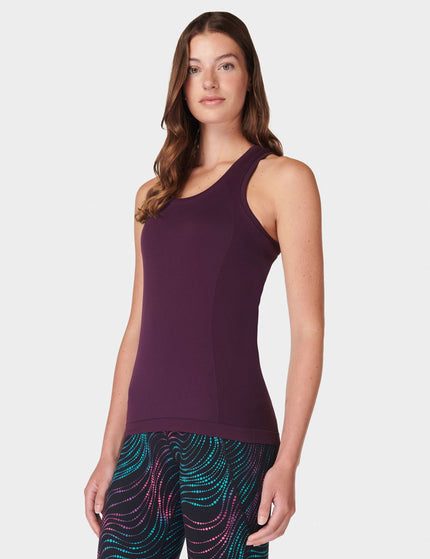 Sweaty Betty Athlete Seamless Gym Vest - Midnight Cherry Purpleimages3- The Sports Edit