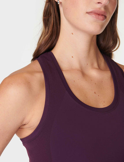 Sweaty Betty Athlete Seamless Gym Vest - Midnight Cherry Purpleimages4- The Sports Edit