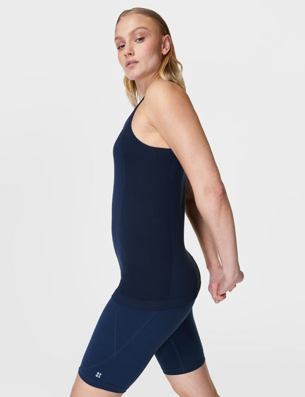 Sweaty Betty Athlete Seamless Gym Vest - Navy Blueimages3- The Sports Edit