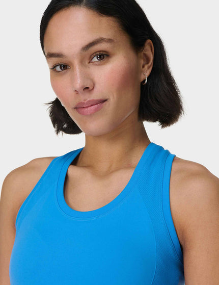 Sweaty Betty Athlete Seamless Gym Vest - Tidal Blueimages3- The Sports Edit