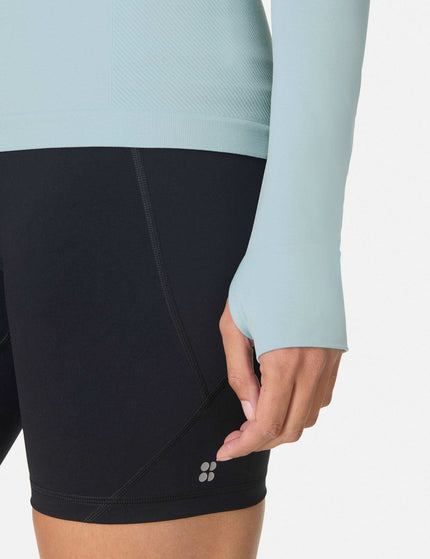 Sweaty Betty Athlete Seamless Workout Long Sleeve Top - Vapour Blueimages5- The Sports Edit