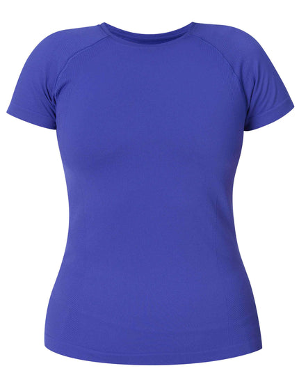 Sweaty Betty Athlete Seamless Workout T-Shirt - Rich Blueimages8- The Sports Edit