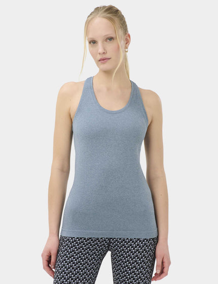 Sweaty Betty Athlete Seamless Workout Vest - Glacier Blue/Luxe Blue Marlimages1- The Sports Edit