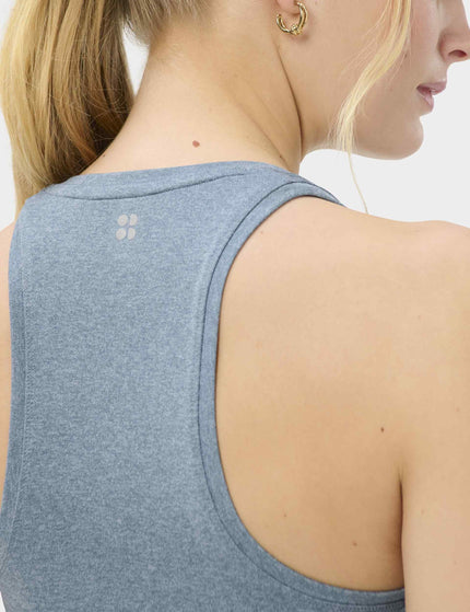 Sweaty Betty Athlete Seamless Workout Vest - Glacier Blue/Luxe Blue Marlimages3- The Sports Edit