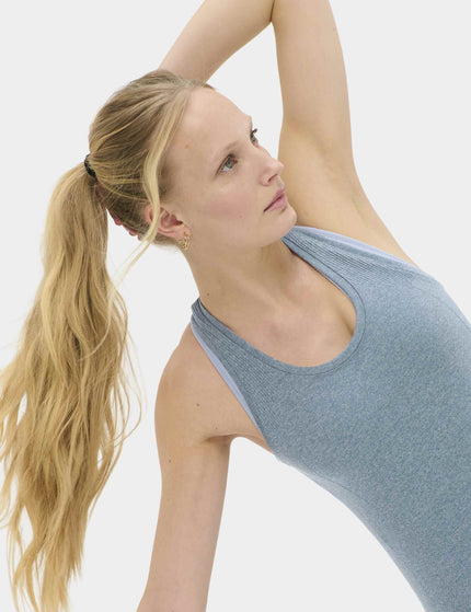 Sweaty Betty Athlete Seamless Workout Vest - Glacier Blue/Luxe Blue Marlimages4- The Sports Edit