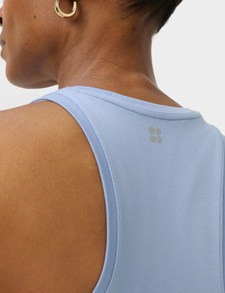 Athlete Seamless Workout Vest - Laguna Blue
