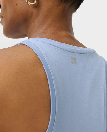 Athlete Seamless Workout Vest - Laguna Blue