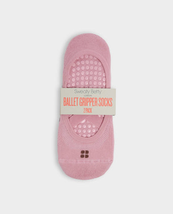 Ballet Gripper Socks 2 Pack - Deco Pink/Chestnut Brown