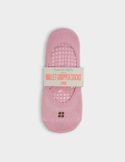 Sweaty Betty Ballet Gripper Socks 2 Pack - Deco Pink/Chestnut Brownimages2- The Sports Edit