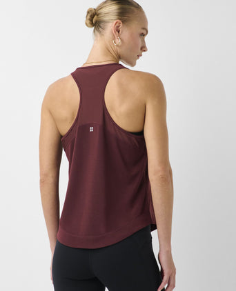 Breathe Easy Mesh Run Vest Top - Malbec Red