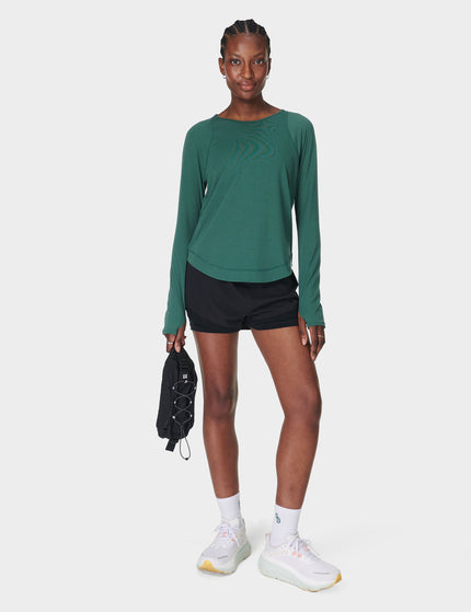 Sweaty Betty Breathe Easy Running Long Sleeve Top - Glade Greenimages5- The Sports Edit