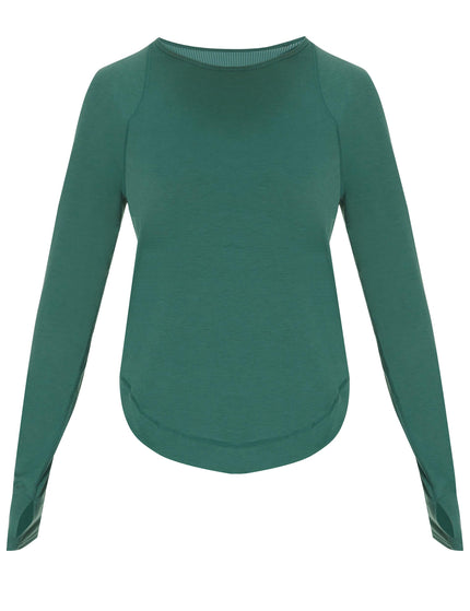 Sweaty Betty Breathe Easy Running Long Sleeve Top - Glade Greenimages6- The Sports Edit