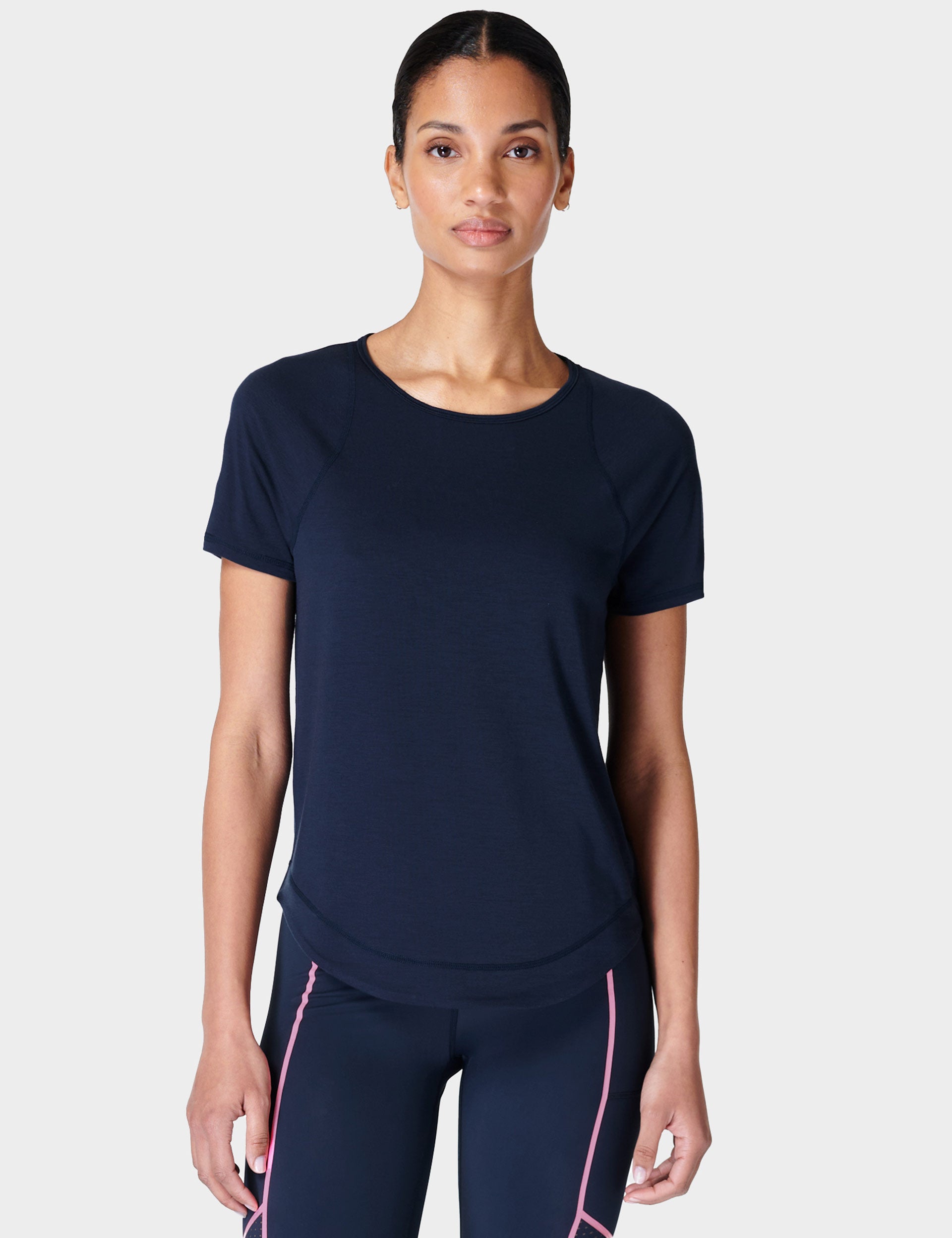 Breathe Easy Running T Shirt Navy Blue