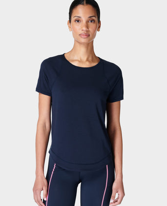 Breathe Easy Running T-Shirt - Navy Blue