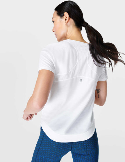 Sweaty Betty Breathe Easy Running T-Shirt - Whiteimages2- The Sports Edit