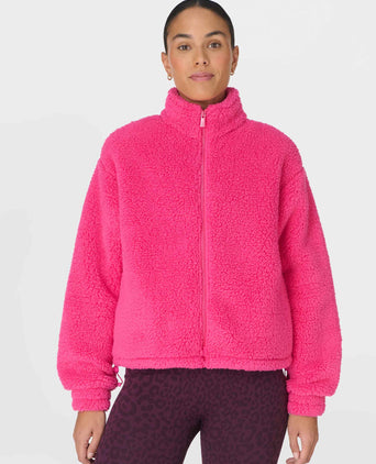 Canyon Fleece Zip Up - Beet Pink