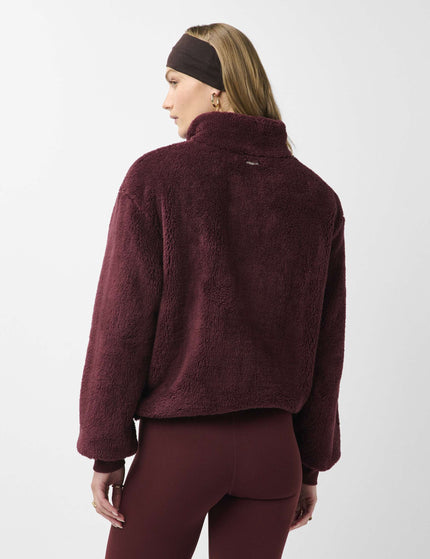 Sweaty Betty Canyon Fleece Zip Up - Malbec Redimages2- The Sports Edit