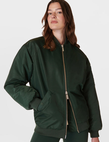 Sweaty Betty Cityscape Longline Bomber - Trek Greenimages3- The Sports Edit