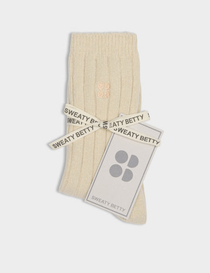 Sweaty Betty Cosy Socks - Buttermilk Beigeimages2- The Sports Edit