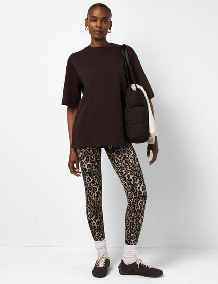 Sweaty Betty Elevated Cotton Longline T-Shirt - Espresso Brownimages5- The Sports Edit