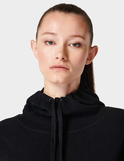 Sweaty Betty Escape Italian Fleece Hoody - Blackimages2- The Sports Edit