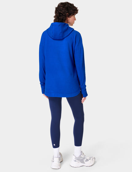 Sweaty Betty Escape Italian Fleece Hoody - Lightning Blueimages2- The Sports Edit