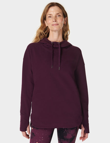 Sweaty Betty Escape Luxe Fleece Hoody - Midnight Cherry Purpleimages1- The Sports Edit