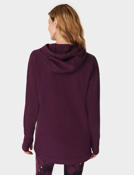 Sweaty Betty Escape Luxe Fleece Hoody - Midnight Cherry Purpleimages2- The Sports Edit