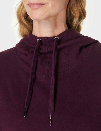 Sweaty Betty Escape Luxe Fleece Hoody - Midnight Cherry Purpleimages4- The Sports Edit