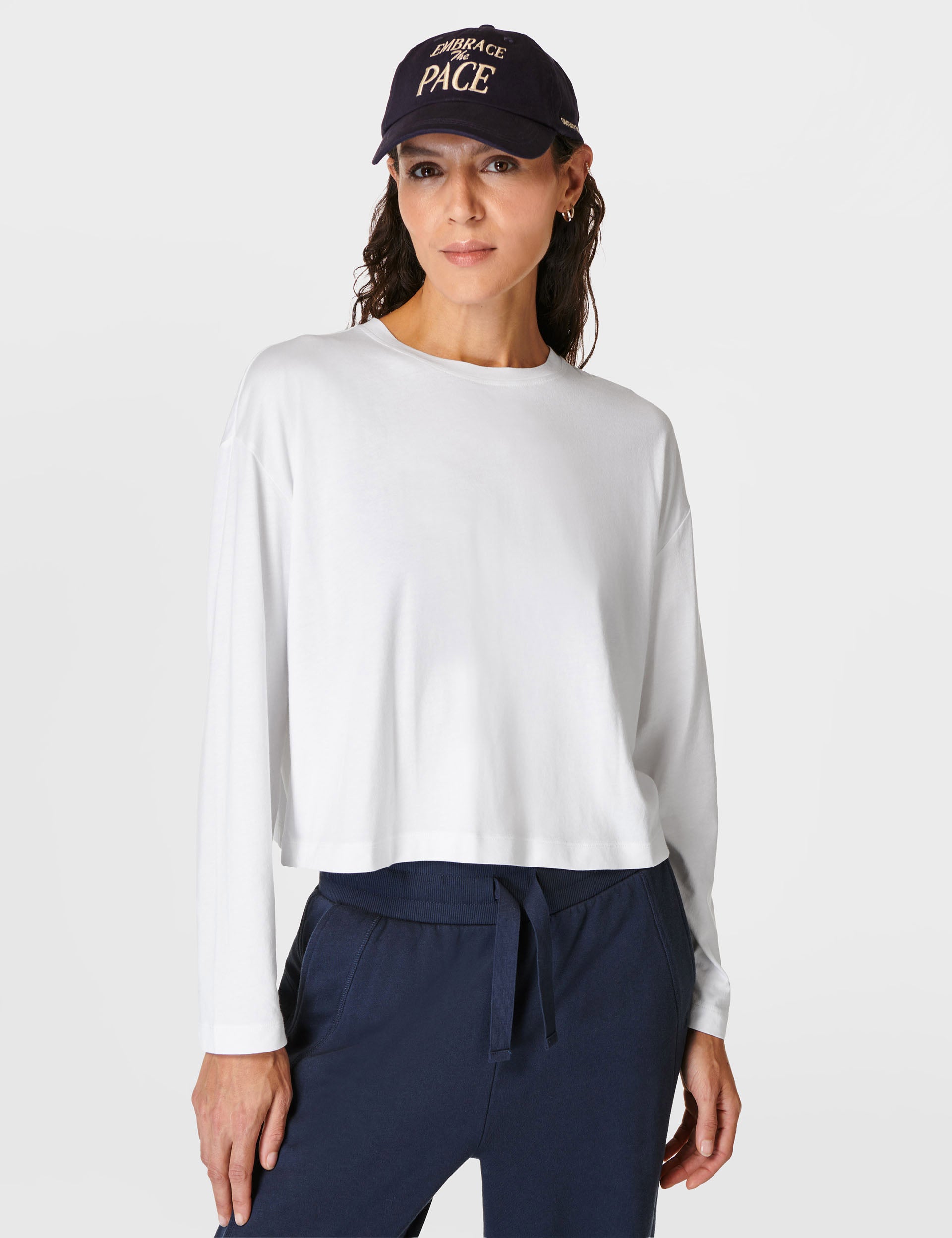 Essential Crop Long Sleeve T Shirt