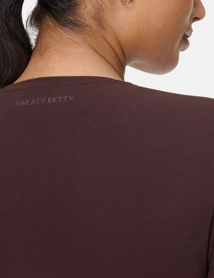 Sweaty Betty Essential Sculpt Long Sleeve Top - Sable Brownimages4- The Sports Edit
