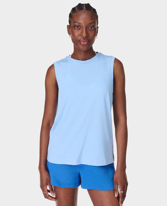 Essential Sleeveless Vest - Breeze Blue