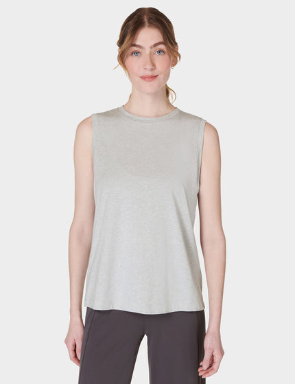 Sweaty Betty Essential Sleeveless Vest - Light Grey Marlimages1- The Sports Edit