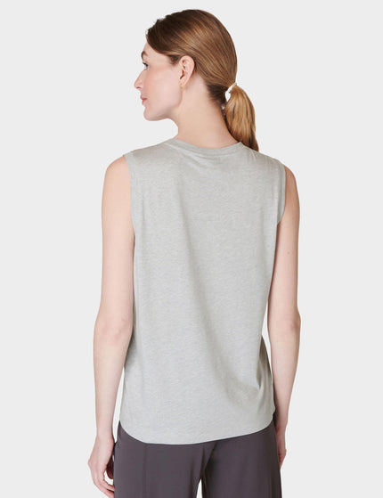 Sweaty Betty Essential Sleeveless Vest - Light Grey Marlimages2- The Sports Edit