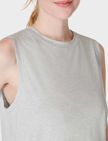 Sweaty Betty Essential Sleeveless Vest - Light Grey Marlimages3- The Sports Edit