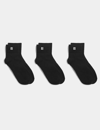 Essentials Mid 3 Pack - Black