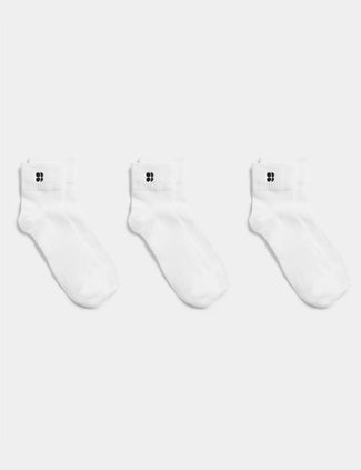 Essentials Mid 3 Pack - White