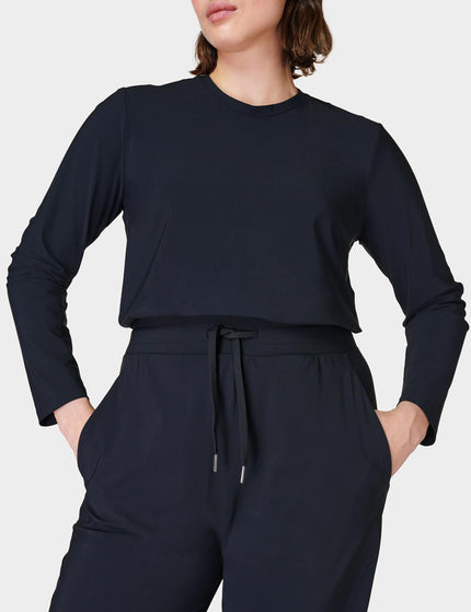 Sweaty Betty Explorer Long Sleeve Jumpsuit - Blackimages3- The Sports Edit