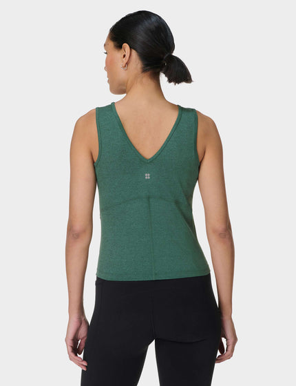 Sweaty Betty Gaia V-Neck Tank - Glade Green Marlimages2- The Sports Edit