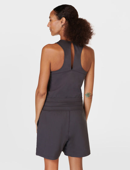 Sweaty Betty Gaia Performance Yoga Romper - Urban Greyimages2- The Sports Edit