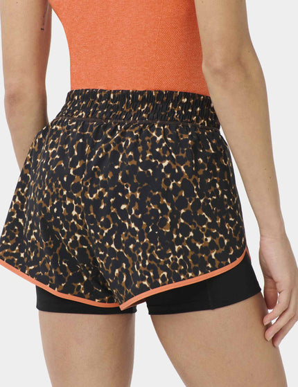 Sweaty Betty Get Set 2-in-1 Multi-Train Shorts - Brown Offbeat Animal Printimages2- The Sports Edit