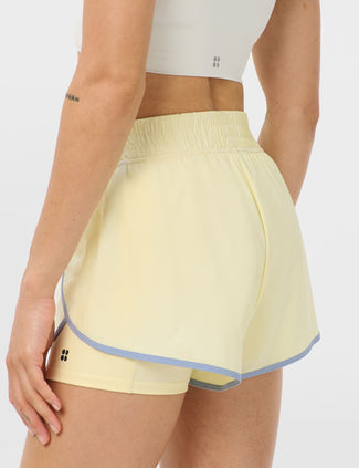 Get Set 2-in-1 Multi-Train Shorts - Butterscotch Yellow/Laguna Blue