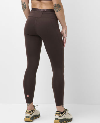 Hike 7/8 Leggings - Espresso Brown