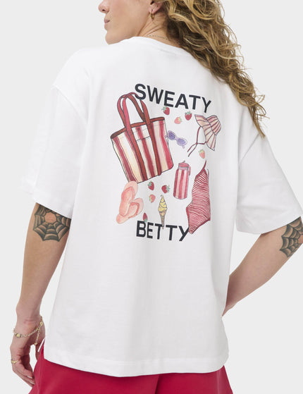 Sweaty Betty Holiday Graphic T-Shirt - Red Equipment Printimages4- The Sports Edit