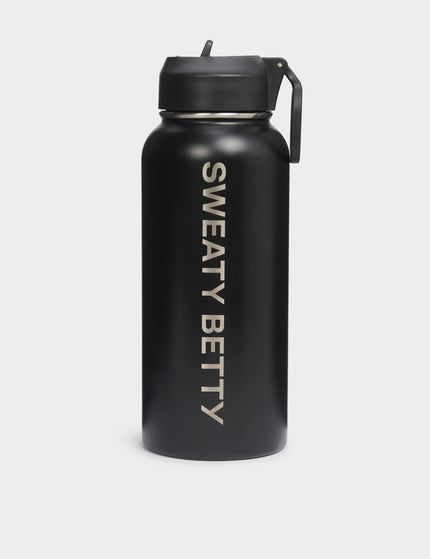 Sweaty Betty Keep It Chill Straw Water Bottle 950ml - Blackimages2- The Sports Edit