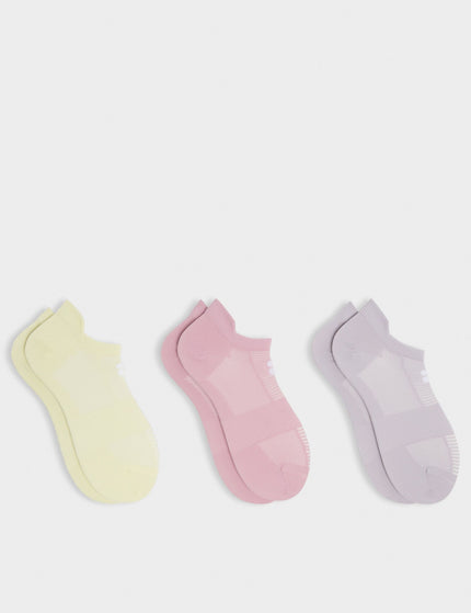 Sweaty Betty Lightweight Trainer Socks 3 Pack - Mauve Purple/Deco Pinkimages1- The Sports Edit
