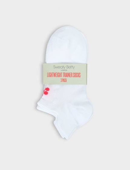 Sweaty Betty Lightweight Trainer Socks 3 Pack - Whiteimages2- The Sports Edit