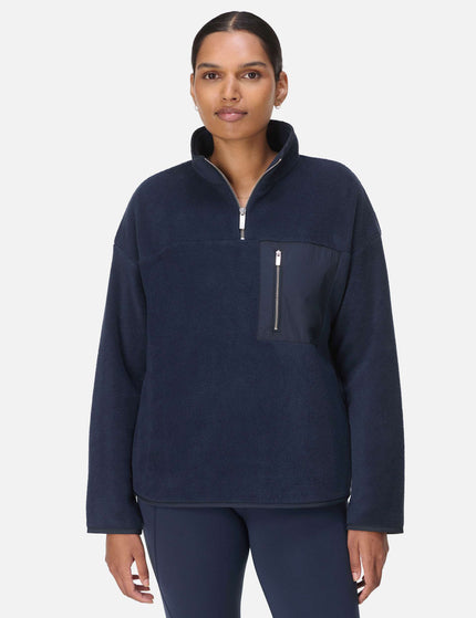 Sweaty Betty Mallow Half Zip Pullover - Navy Blueimages1- The Sports Edit